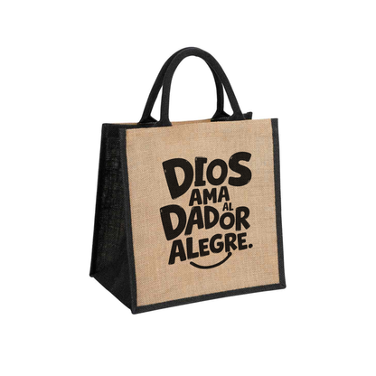 BOLSO - DIOS AMA AL DADOR ALEGRE
