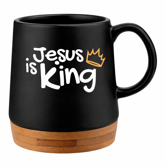Taza “Jesus is King” – Edición Minimalista Premium